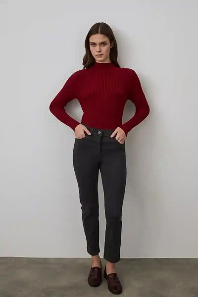 Gusto Gray 5-Pocket Slim Trousers