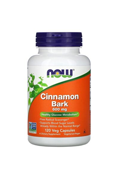 Now Foods Cinnamon Bark 600 Mg 120 Herbal Capsules