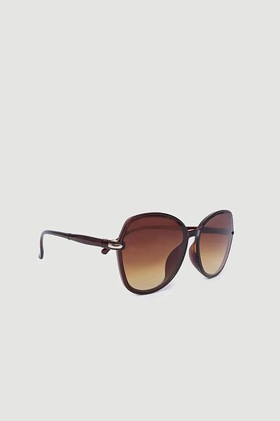 Gusto Bone Frame Round Sunglasses - Brown