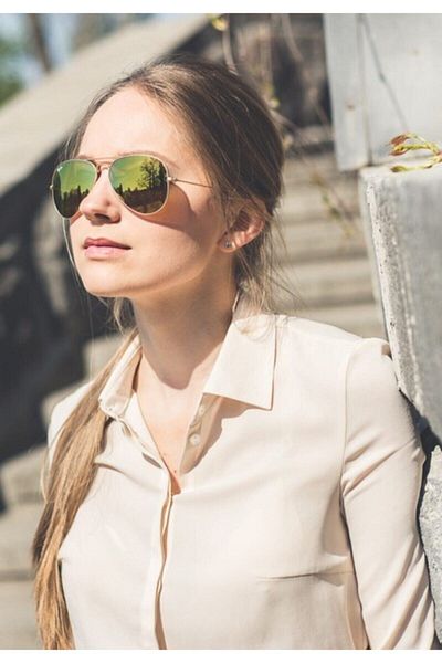 Ray-Ban Ray Ban Unisex Pilot Sunglasses- Rb 3025 - Lense Size:58mm - Matte Gold