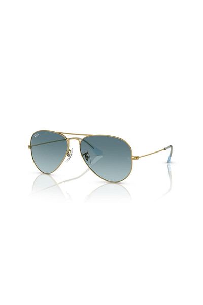Ray-Ban Ray Ban Unisex Pilot Aviator Large Metal Sunglasses- Rb 3025 - Lense Size:55mm - Gold