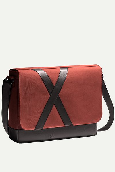 KAFT Geantă unisex orizontală Messenger - Nevend - Brick