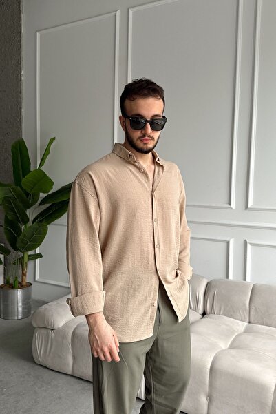 Livio Ferri Ανδρικό λινό πουκάμισο Oversize Napas