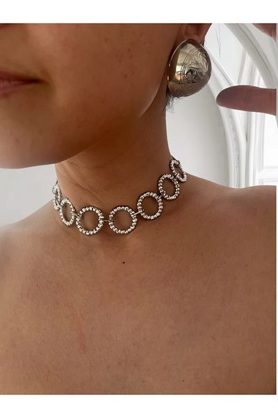 Hoop jewelery Chain Design Choker Necklace
