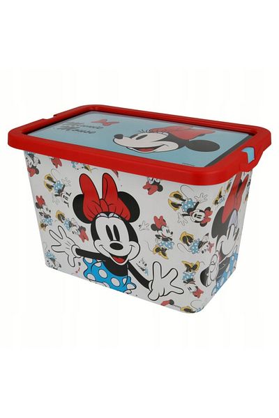 Minnie Mouse Toy storage box, Plastic, 7 l, White/Red, Minnie Mouse, Disney