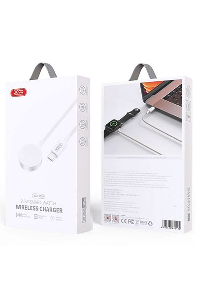 REDz Accessories Încărcător wireless XO-CX016, compatibil cu Apple Watch, 2,5 W, conector Type-C, 1 m, alb