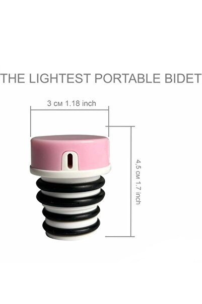 DLC Travel Bidet One Piece Portable Plastic Bidet Easy to Carry in Pocket or Bag for Toilet, Travel or