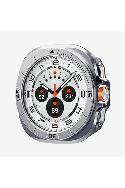 Spigen Bezel Tune Pro For Samsung Galaxy Watch Ultra 47mm Bezel Ring Protector cover with - Silver