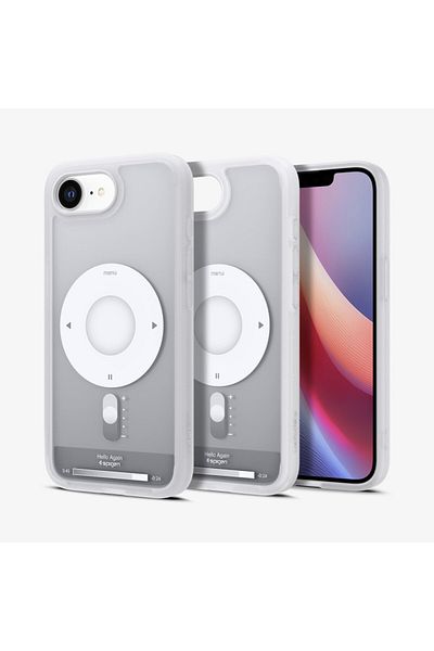 Spigen Ultra Hybrid MagFit for iPhone 16e case cover [MagSafe compatible] (2025) - Classic Silver