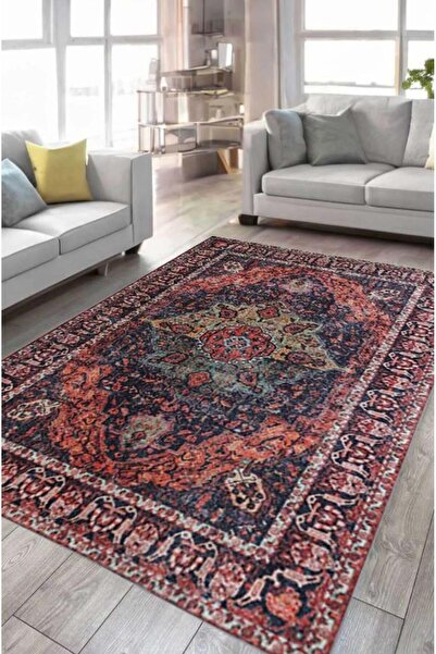 Çam Halı Çam Halı Anatolia 32-067 Etnik Eskitme Desenli Dokuma Tabanlı Yıkana...