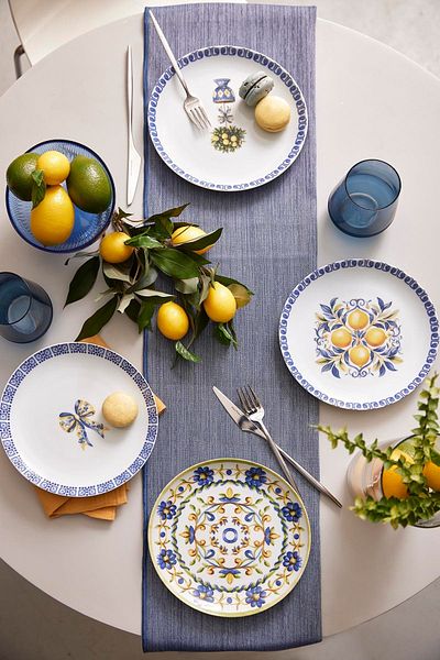 Kütahya Porselen Amalfi 4 Piece 21 cm Cake Plate