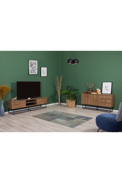 Vivense NEW LAXUS KONSOL TAKIMI, CEVİZ, 180 CM