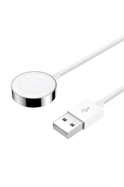 REDz Accessories Încărcător wireless Apple Watch, 1,2 m, Joyroom S-iw001s, mufă USB, alb