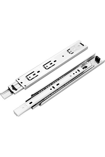 Generic AL ARQAM 18" Soft Close Steel Ball Bearing Drawer Slides – Heavy Duty Rail Runners (45cm)
