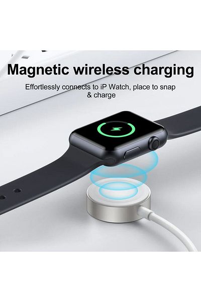 REDz Accessories Încărcător wireless pentru Apple Watch, 1,2 m, Joyroom S-IW004, mufă Type-C, alb