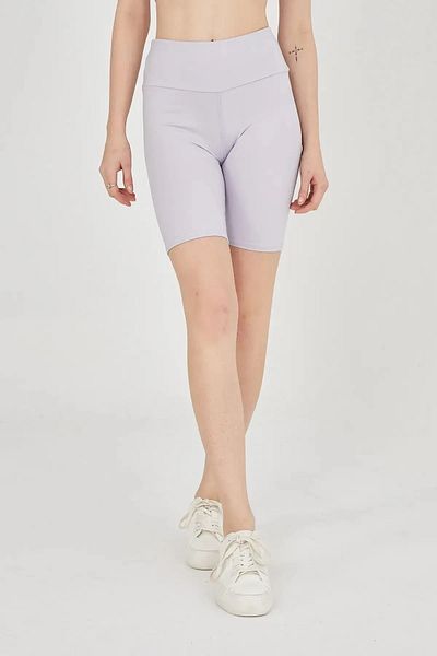 QUHOX High Waist Short Biker Sports Leggings Pink