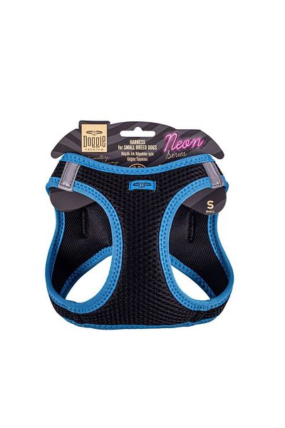 Doggie Cool Woven Neon Small Breed Collar Blue 32-38 cm (Ang-S)