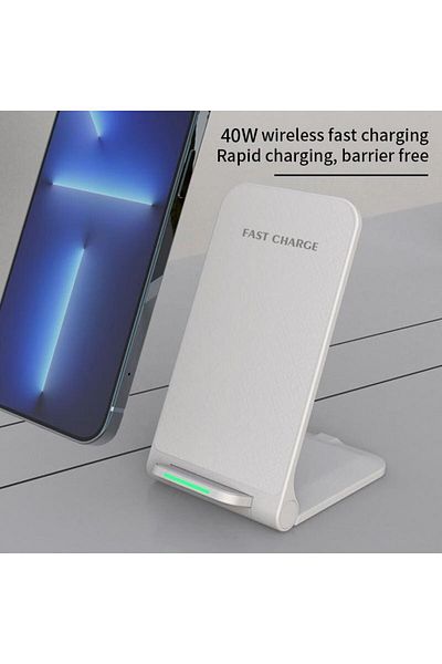 REDz Accessories Încărcător wireless, LED, încărcare rapidă, universal, alb