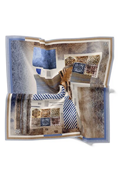 Levidor Геометричний етнічний візерунок, блискучий кришталевий шарф