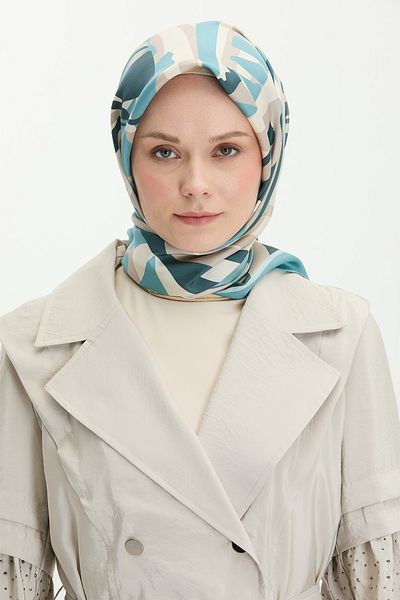 Setrms Eșarfă din mătase cu model