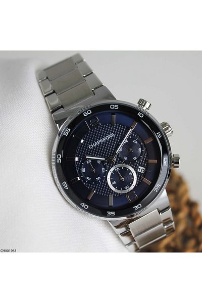 Chaperone Ch 001983   Men's Wrist Watch with Steel Cord