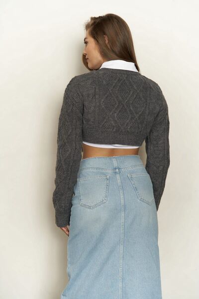 MAI STUDIOS CO. Svetr Mohan Smoked Crop