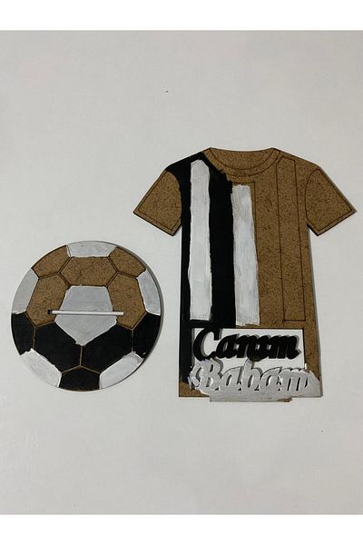 MODAT Father's Day Gift to My Dear Dad Wooden Painting Set Jersey Fan Themed 1 Piece