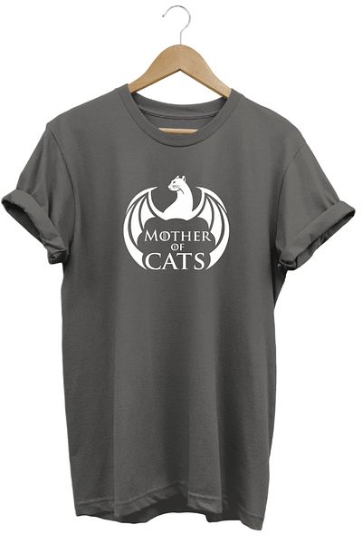 remonz Mother of Cats Mother of Cats μπλουζάκι με στάμπα 100% βαμβάκι με κανονική εφαρμογή