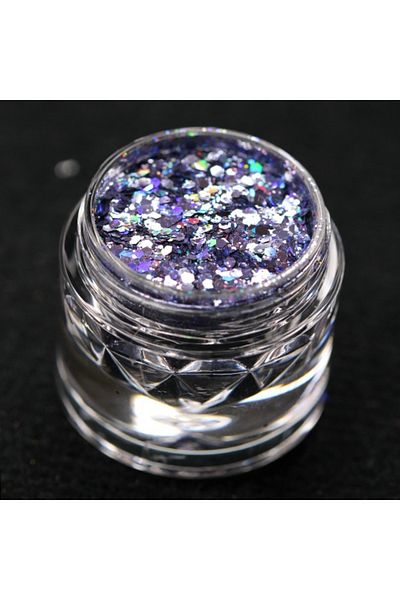 Kajol Beauty Holographic cosmetic glitter (light indigo) for makeup/bodyart PK127 KAJOL Beauty®, <1g