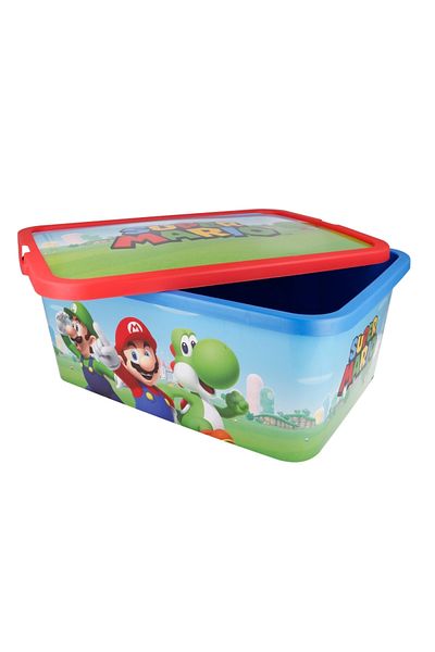 Disney Toy storage box, Plastic, 13l, Multicolor, Super Mario