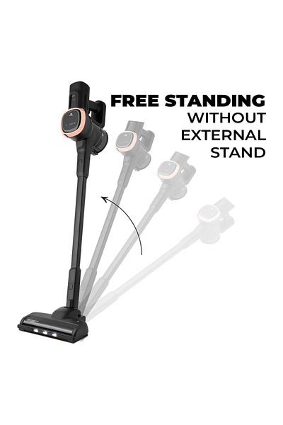 Berlinger Haus Berlingerhaus Cordless Vacuum - Black Rose Collection, Bldc Motor, 220 W, Led Lights, Self-standing