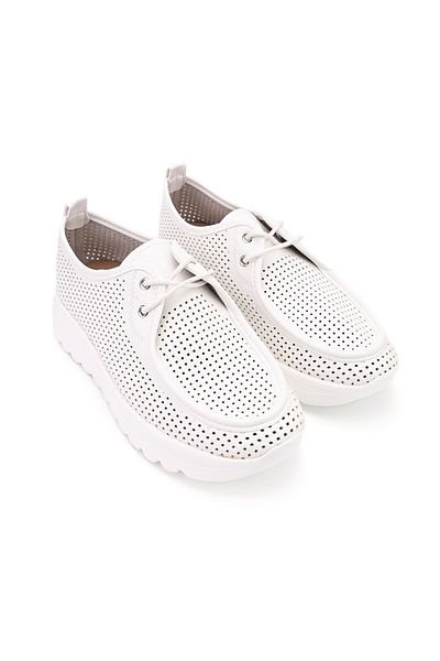 Tmall Pantofi casual de dama,Din piele ecologica,P1283,Alb