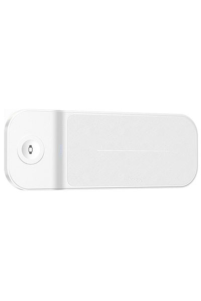 REDz Accessories Încărcător wireless 3 în 1, Hoco Cq5, compatibil cu Apple, suport ultra-subțire, 22,5 W, alb