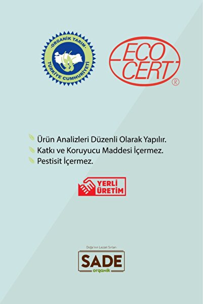 Sade Organik Organik Çilekli Limonata 250 ml. 2'li Paket
