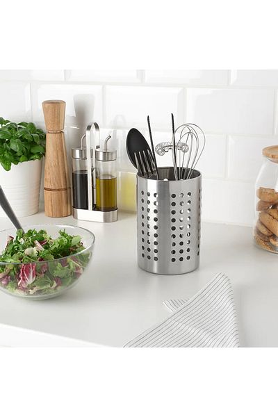 IKEA Kitchen utensil rack, stainless steel, 18 cm