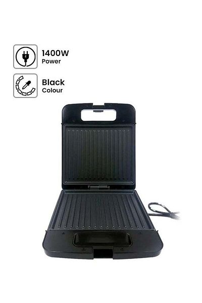 DLC Electric Sandwich Maker - 1400W 1400.0 W DLC-38241B Black