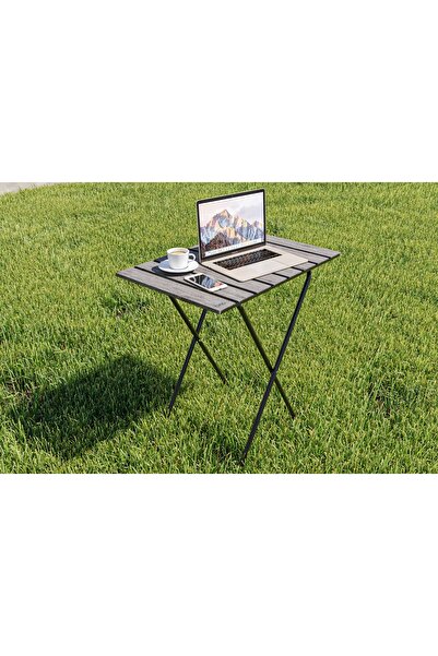 Vivense BİNO KATLANIR YÜKSEKLİK AYARLI KAMP PİKNİK MASASI, FÜME
