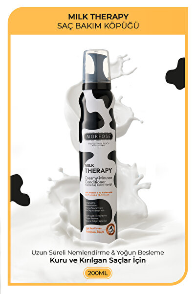 Morfose Milk Therapy Köpük 200 ml - Kolay Şekillendirme, Nemlendirme