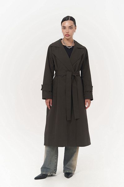 MAİ COLLECTİON Εποχιακή καμπαρντίνα Albany Anthracite