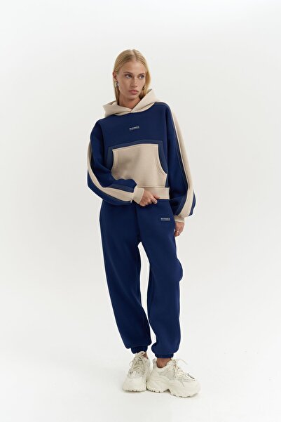 MAI STUDIOS CO. Σετ φόρμας Calix Garnished Navy Blue