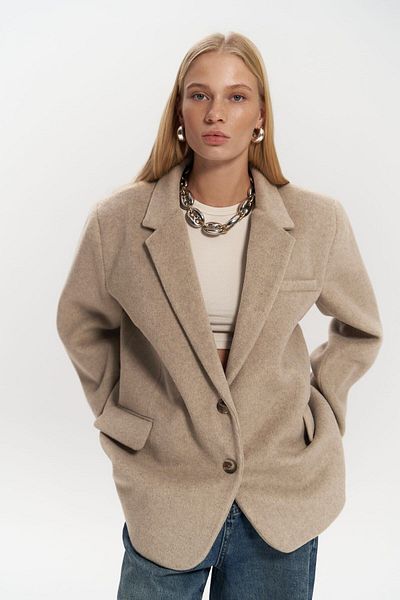 MC MAİ COLLECTİON Howell Taupe Blazer Jacke