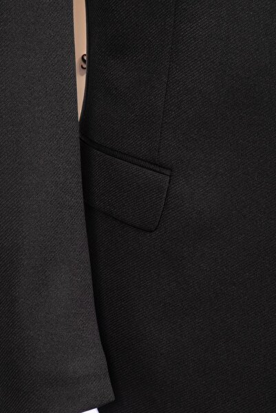 Salihtarzz Takım Elbise Yelekli SlimFit Siyah SD42171