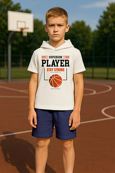 MYADA Преміум капюшон Superior Баскетболіст з принтом, 2-х комплект для дітей...