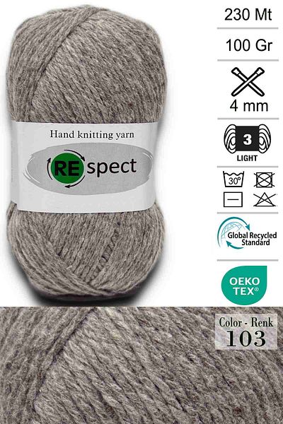 Respect 100gr-230mt Μαλακό Ακρυλικό Μαλλί- Baby Spinning- 103