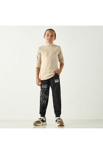 CPLG Sonic the Hedgehog Print Joggers with Pockets and Elasticated Waistband