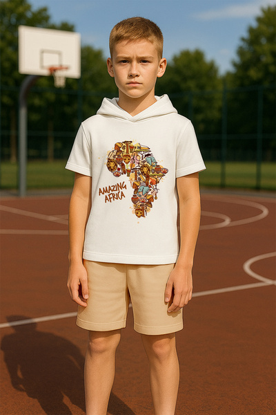 MYADA Новий сезон Amazing Africa з принтом, дитячий комплект з 2 предметів 19559