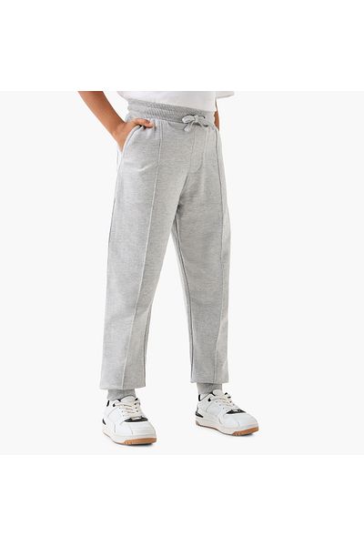 Juniors Solid Joggers with Drawstring Closure and Pockets