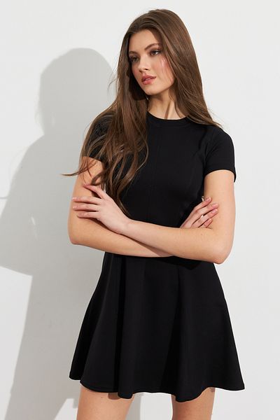 Cool & Sexy Women's Black Mini Bell Dress Dmr456