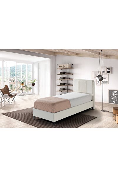 Vivense LUNA NOVA BAZA VE BAŞLIK SETİ, KREM, 90X200