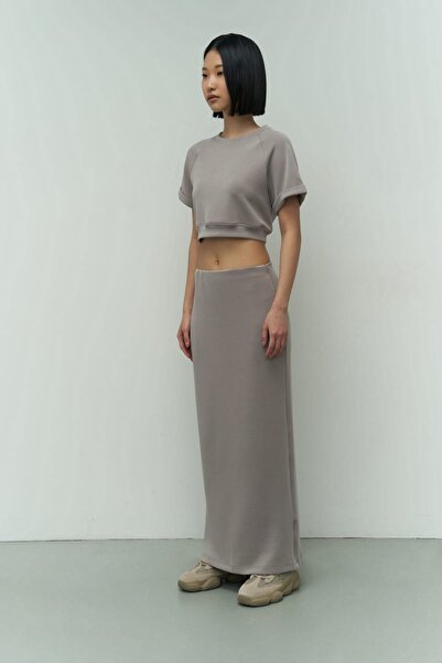 MAI STUDIOS CO. Paloma Mink Crop szoknya szett